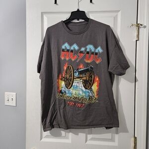 Sale: Mens Gray Washed Graphic Tee - 2XL